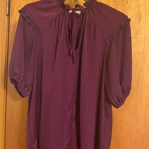 Chic Plum Women's Blouse